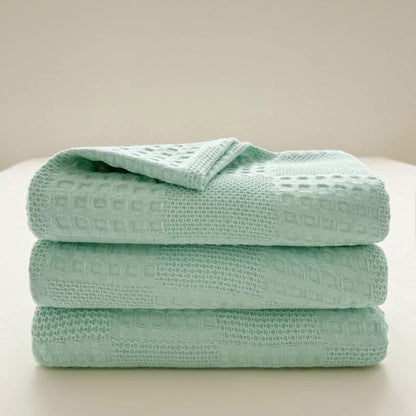 Natural Fiber Plush Throw Blanket