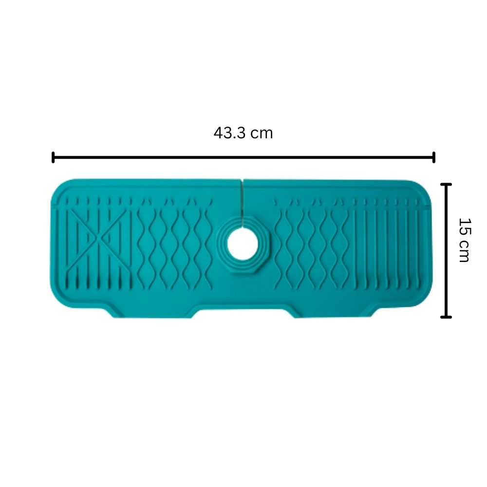 Blue Non Slip Kitchen Sink Mat