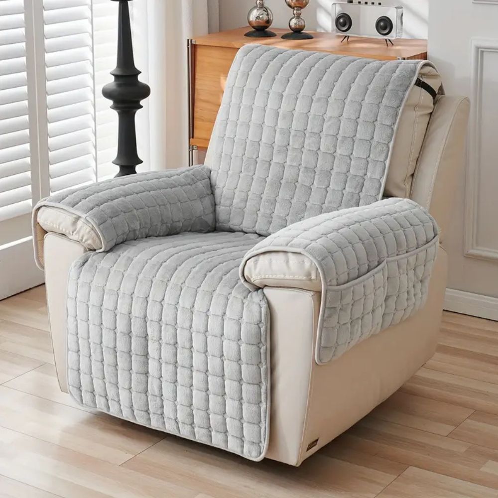 Plush Patterned Couch Cover - Luxicro