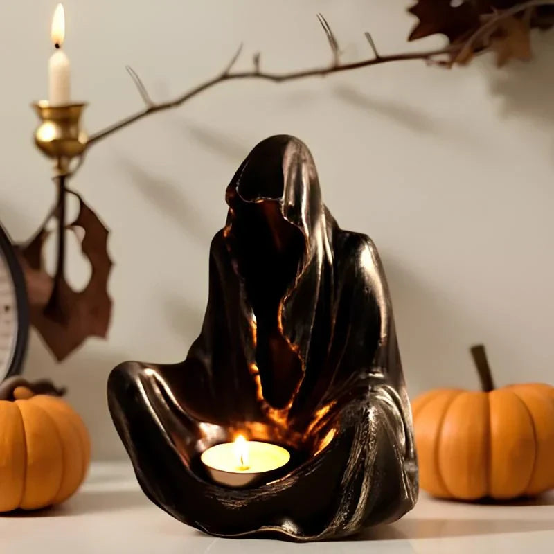 Elegant Clear Candle Desk Holder