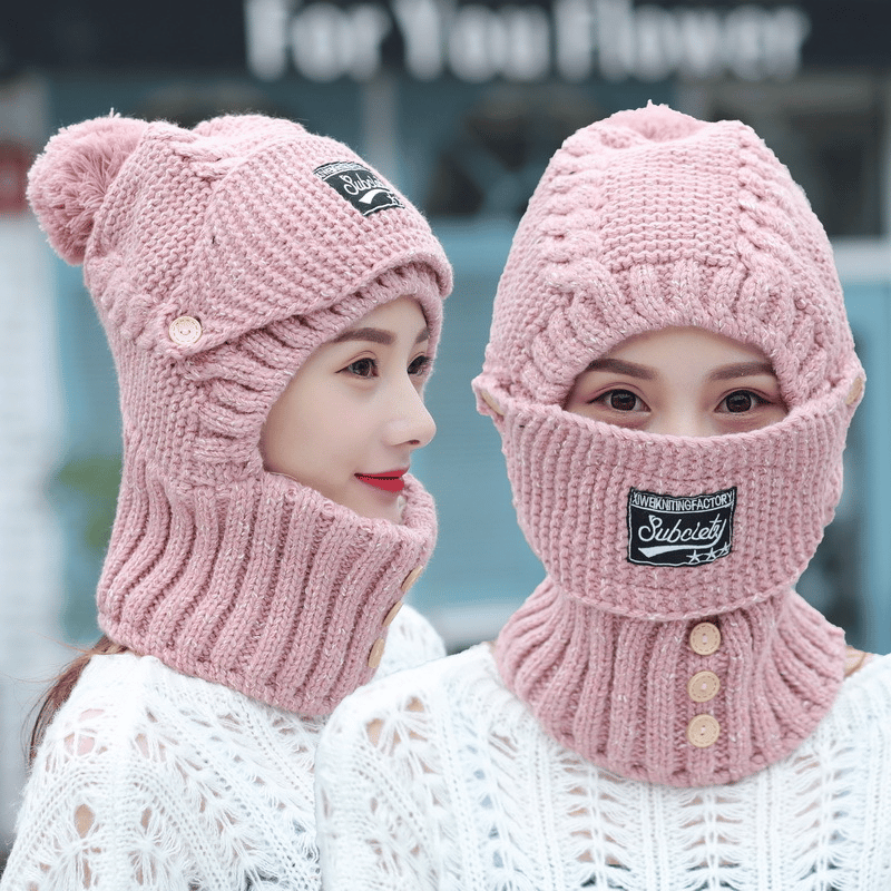 Cozy Winter Beanie and Scarf Set for Ladies