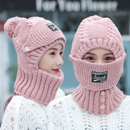 Cozy Winter Beanie and Scarf Set for Ladies