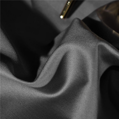 Grey Embroidered Egyptian Cotton Bed Sheet Set