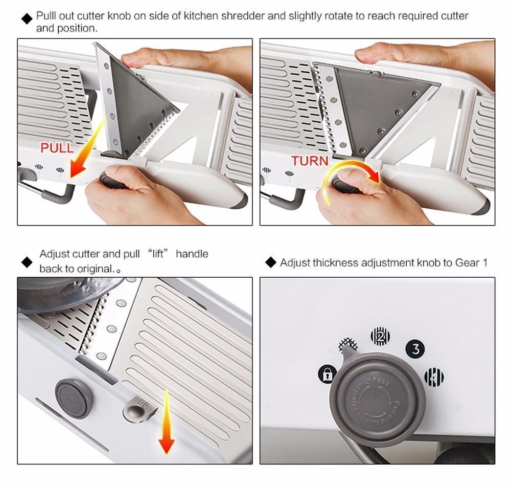 Multi Functional Mandolin Vegetable Slicer