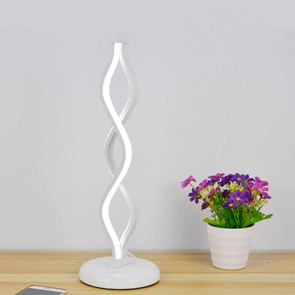 Sleek Silver Adjustable Table Lamp