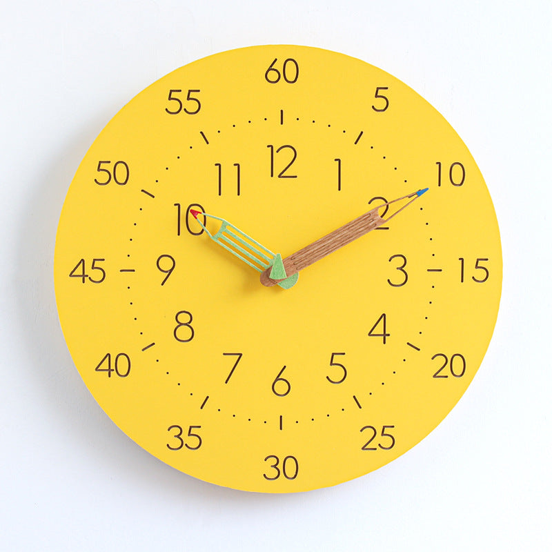Fun Kids Quiet Clock with Colorful Design - Luxicro