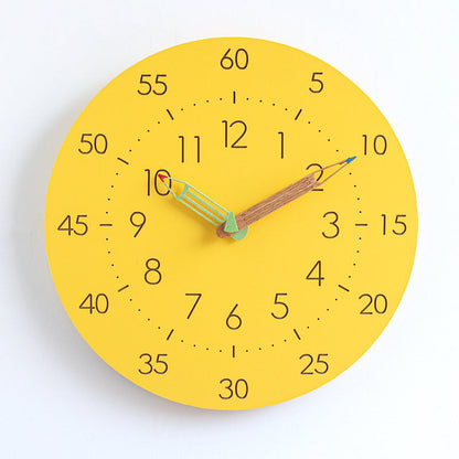Fun Kids Quiet Clock with Colorful Design - Luxicro