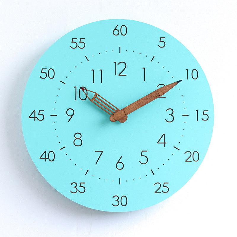 Fun Kids Quiet Clock with Colorful Design