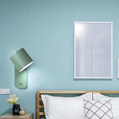 Contemporary Round Adjustable Metal Wall Light