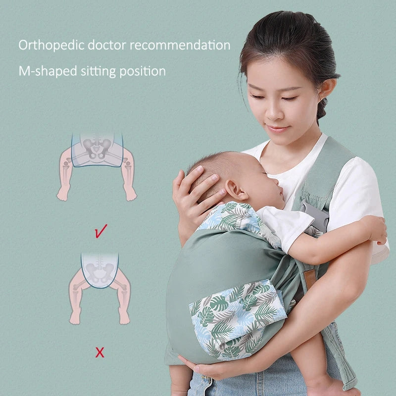 Comfortable Infant Sling with Ergonomic Back Strap