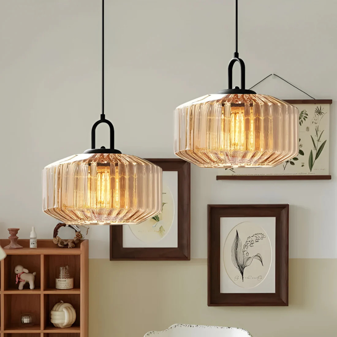 Classic Multicolor Hanging Glass Lamp