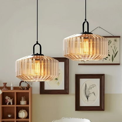 Classic Multicolor Hanging Glass Lamp