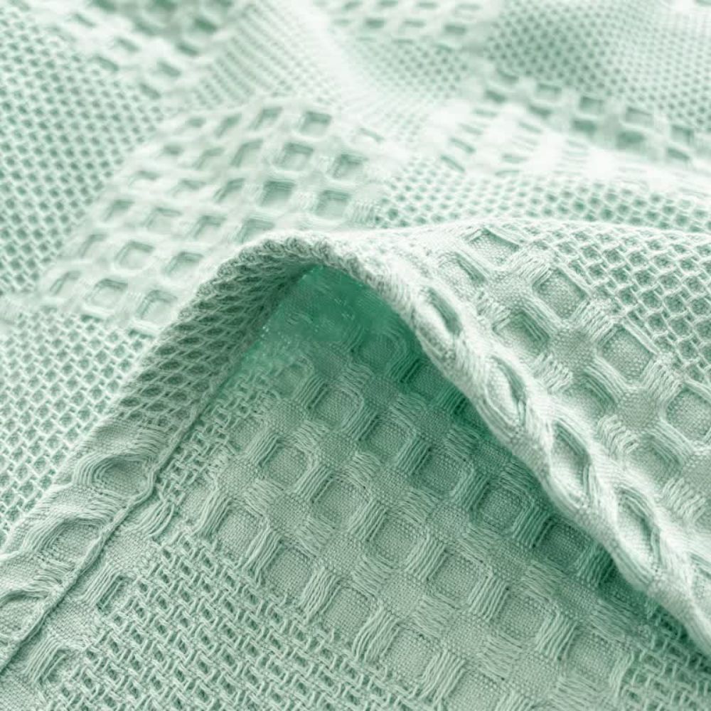 Natural Fiber Plush Throw Blanket
