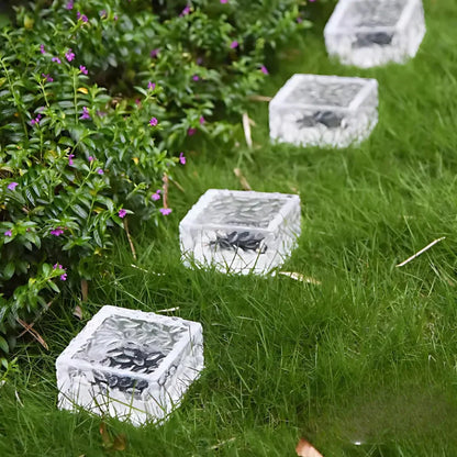 Green Solar Powered Patio Stone