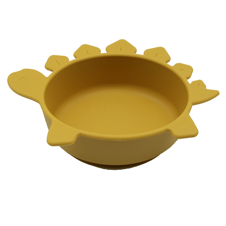 Cute Kids Dino Bowl with Grip Bottom - Luxicro