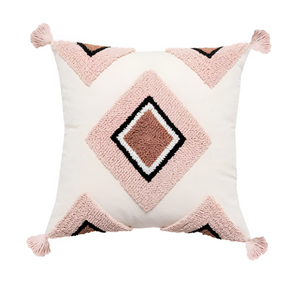 Decorative Stitched Floral Pillow Cover