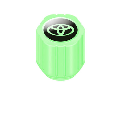 Bright Green LED Tire Valve Stem Caps 20-Pack