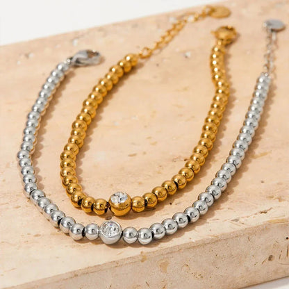 Sparkling Diamond Beaded Jewelry Set