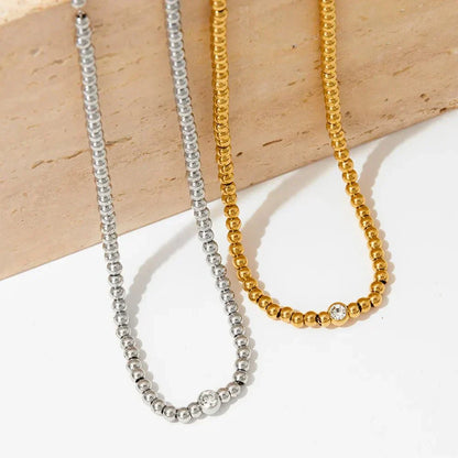 Sparkling Diamond Beaded Jewelry Set