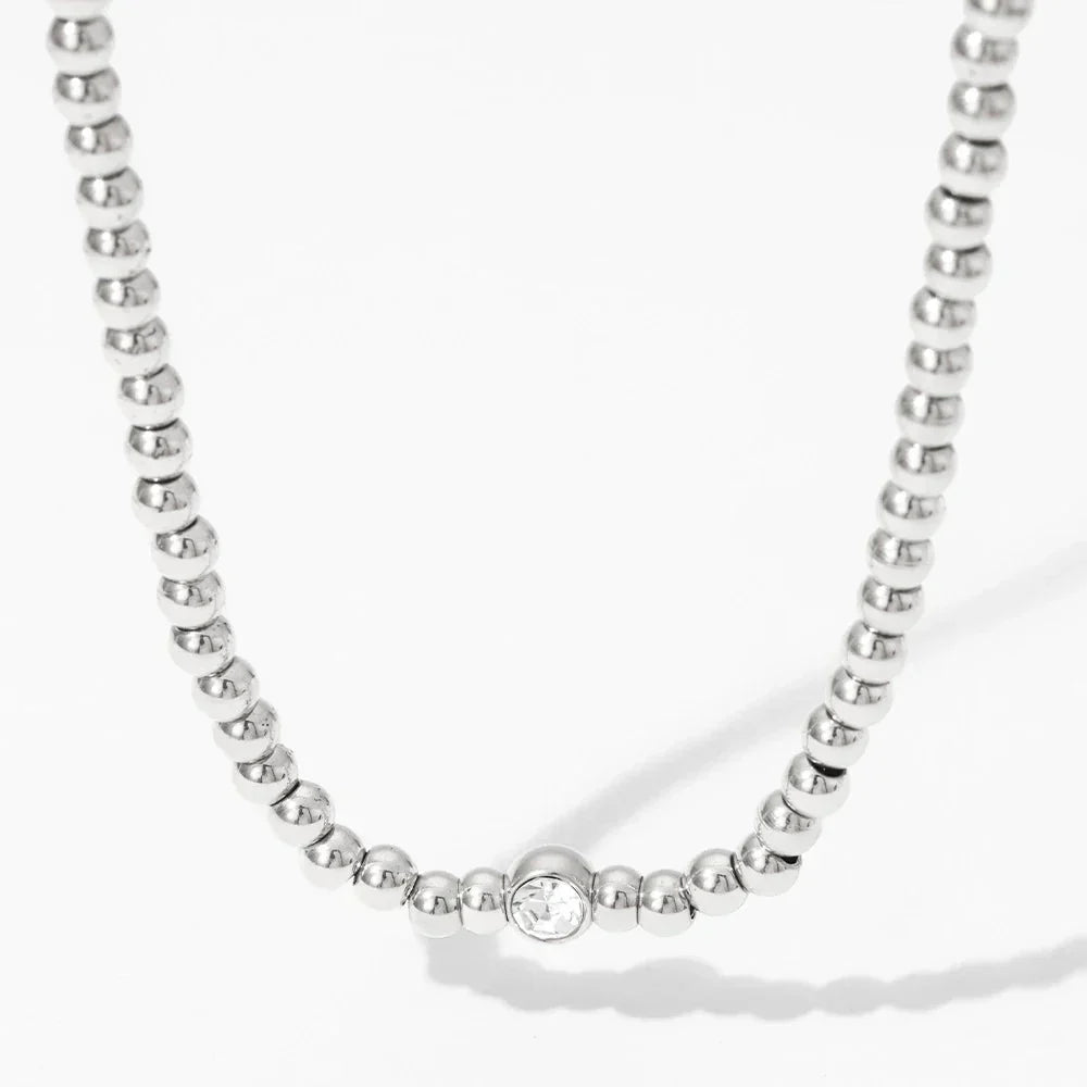 Sparkling Diamond Beaded Jewelry Set