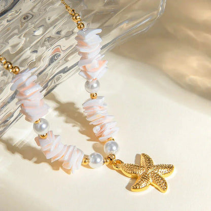 Ocean Inspired Seashell Chain Necklace