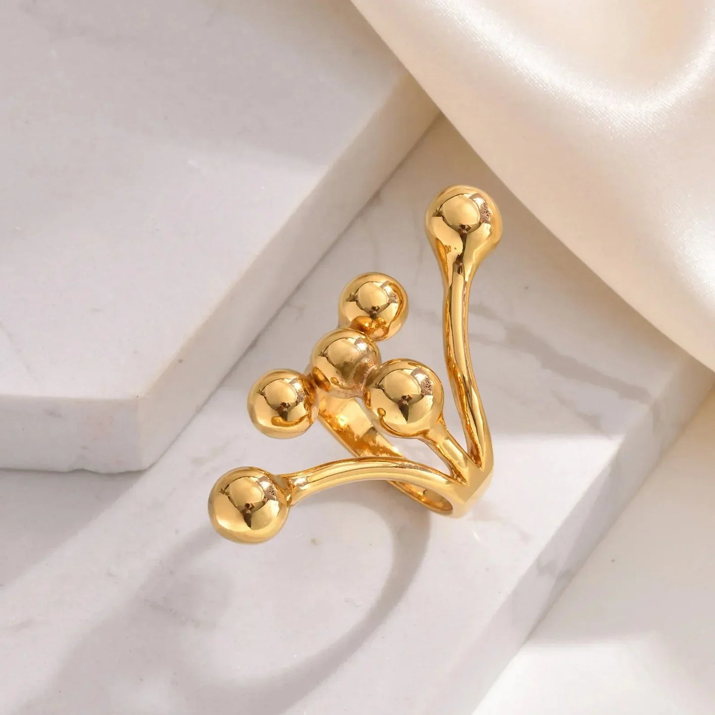 Premium Golden Layered Ring