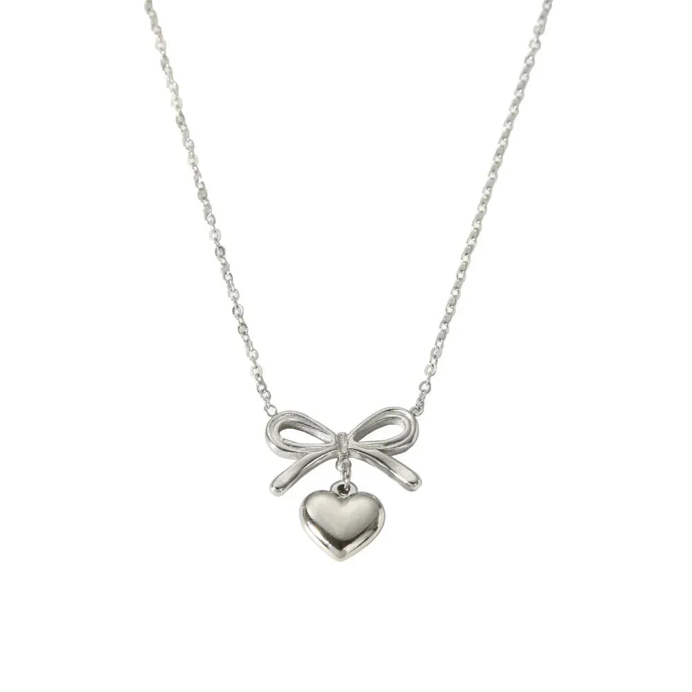 Dainty Rose Gold Love Heart Necklace