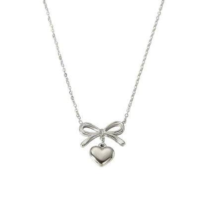 Dainty Rose Gold Love Heart Necklace