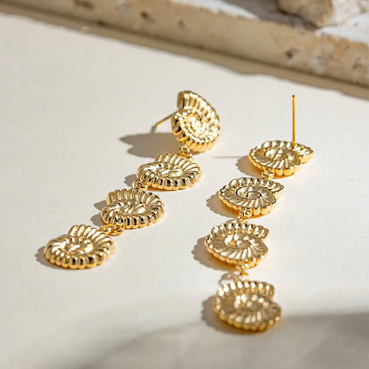 Beachy Seashell Dangle Earrings