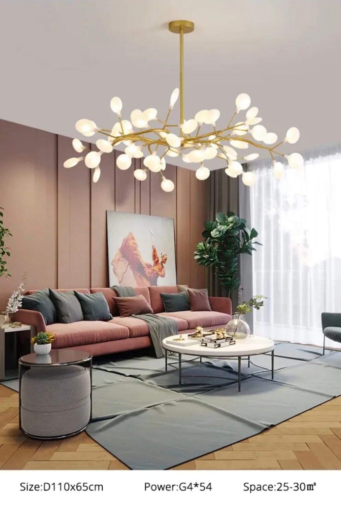 Bright Iron LED Ceiling Light Fixture
