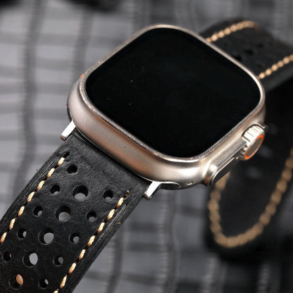 Classic Leather Sports Watch Strap