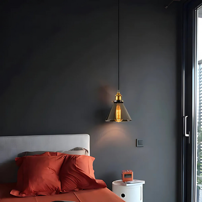 Elegant Hanging Glass Ceiling Light