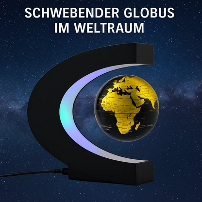 Sleek LED Globe Table Light with Metal Base