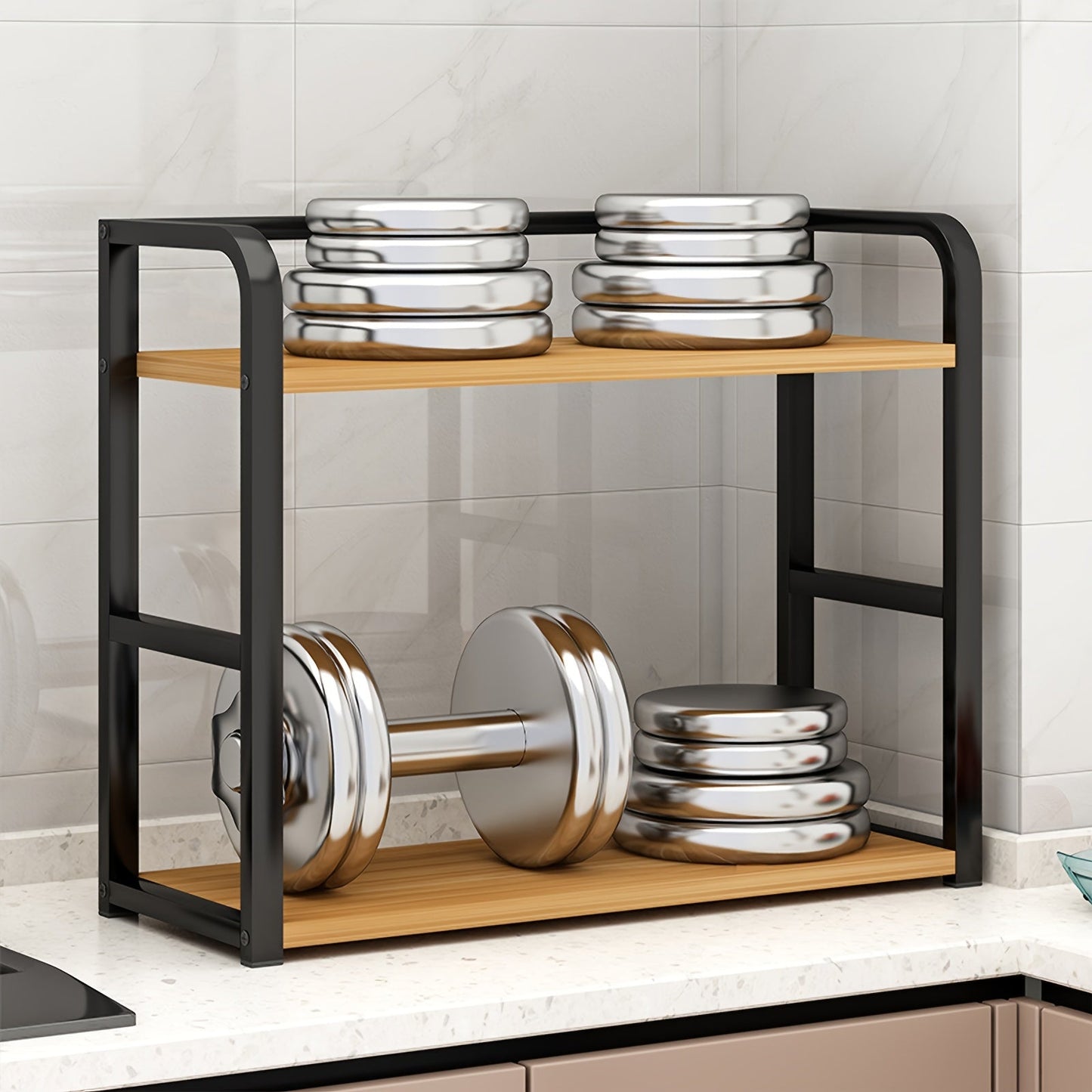 Contemporary Metal Kitchen Storage Rack