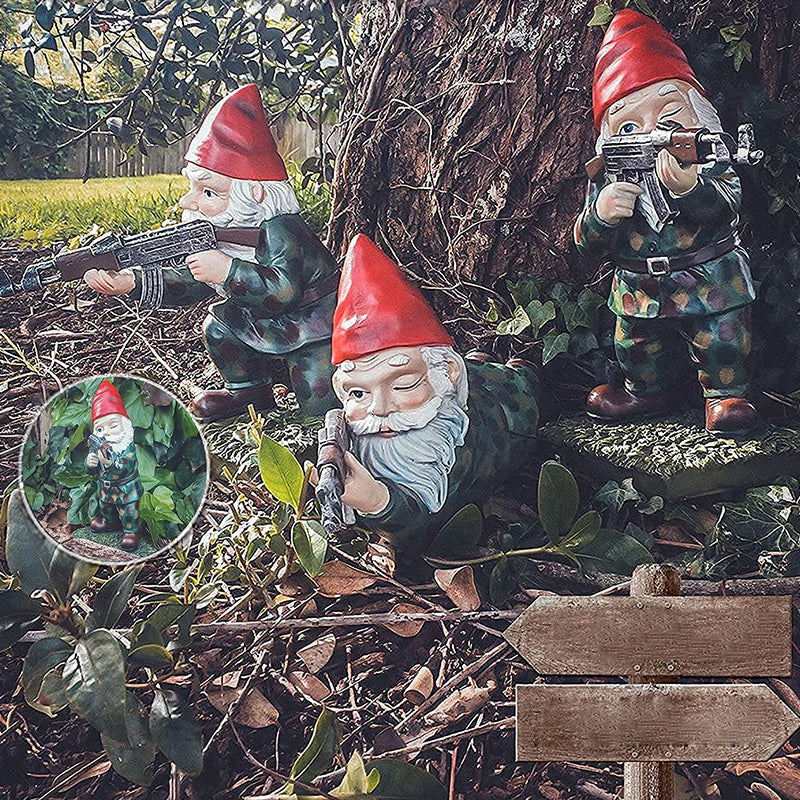 Colorful Garden Gnome Figurine Ornament