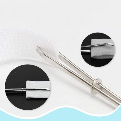 Simple Cord Threader with Rubber Band