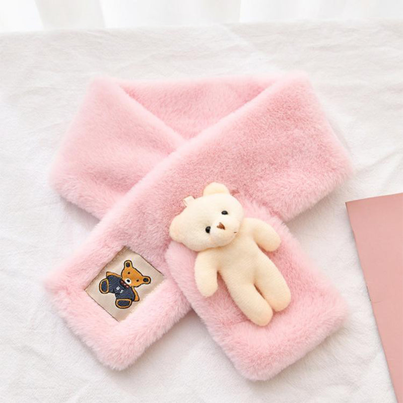 Warm Plush Bear Neck Scarf