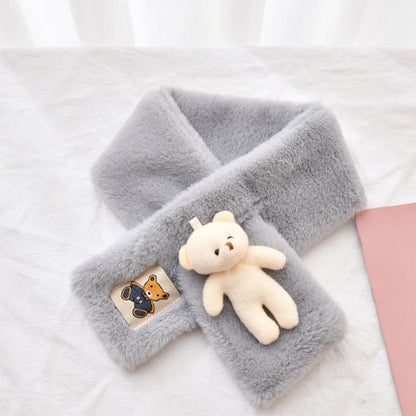 Warm Plush Bear Neck Scarf