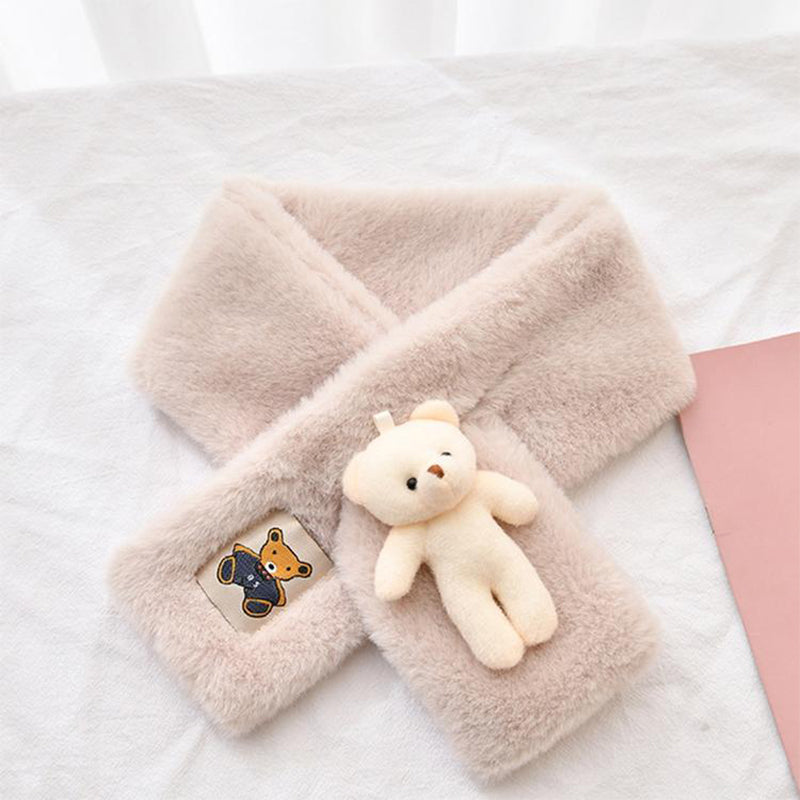Warm Plush Bear Neck Scarf