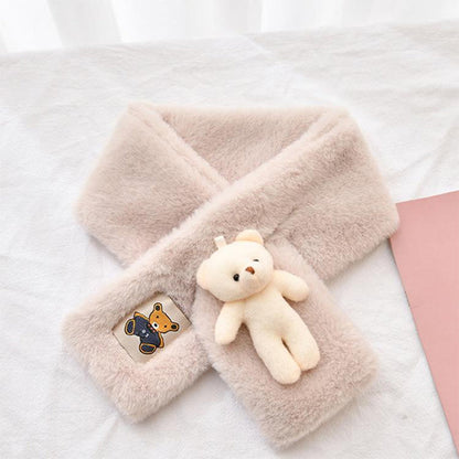 Warm Plush Bear Neck Scarf