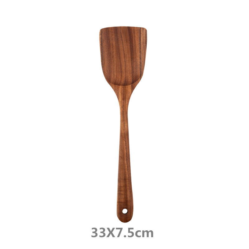 Rustic Wooden Kitchen Utensil Set