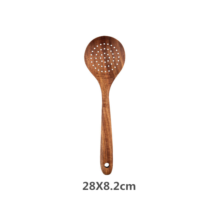 Rustic Wooden Kitchen Utensil Set