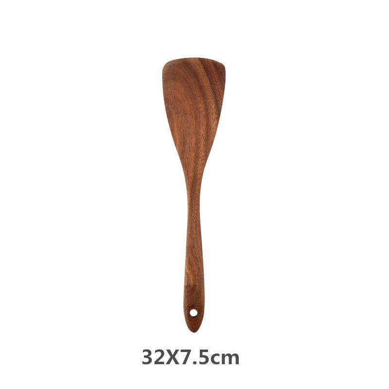 Rustic Wooden Kitchen Utensil Set