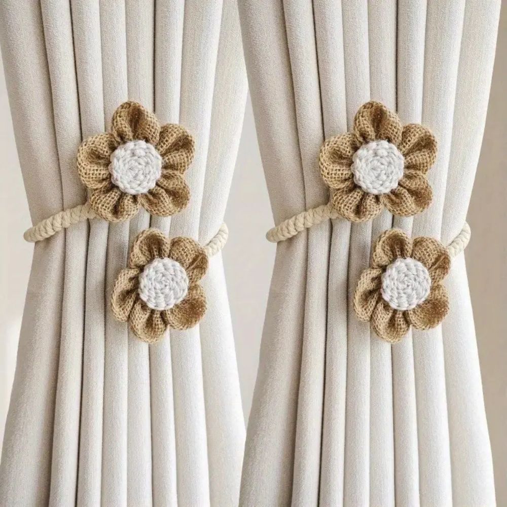 Decorative Cotton Curtain Ties | 2 Piece Set