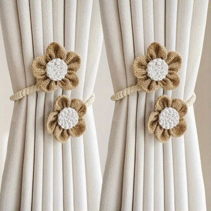 Decorative Cotton Curtain Ties | 2 Piece Set