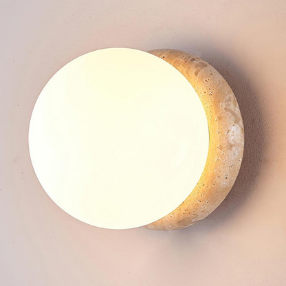 Natural Rock Exterior Weatherproof Wall Lamp