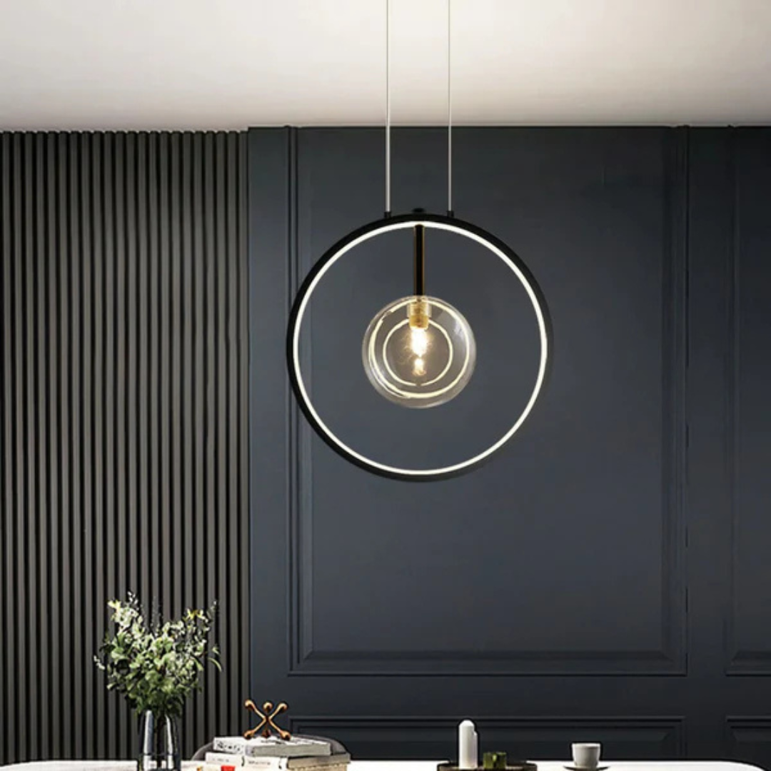 Elegant Matte Black Pendant Lamp - Luxicro