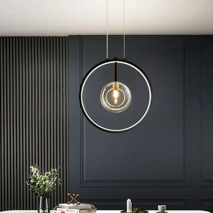 Elegant Matte Black Pendant Lamp - Luxicro