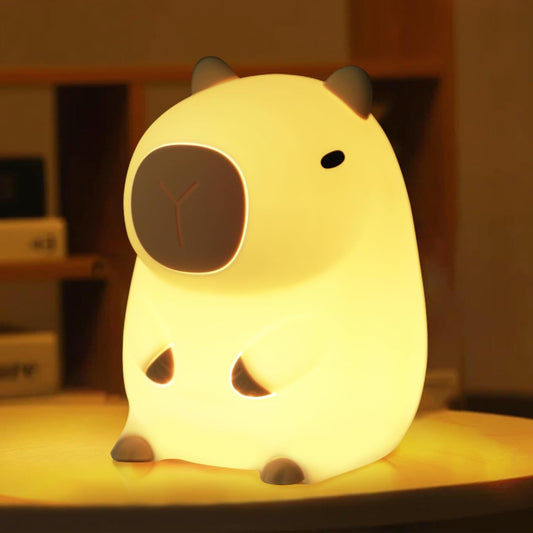Cozy Capybara Night Lamp - Soft Warming Light - Luxicro