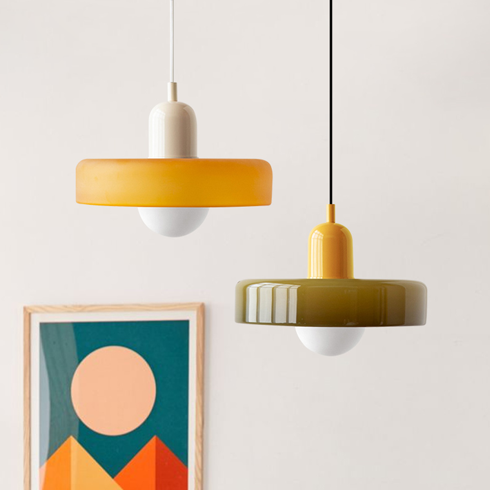 Vibrant Pendant Glass Ceiling Light